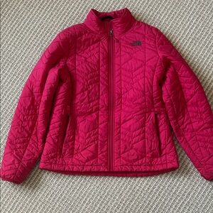 The North Face Women's Red Quilted Puffer Jacket